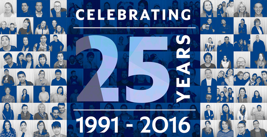 Celebrating 25 Years 1991 - 2016